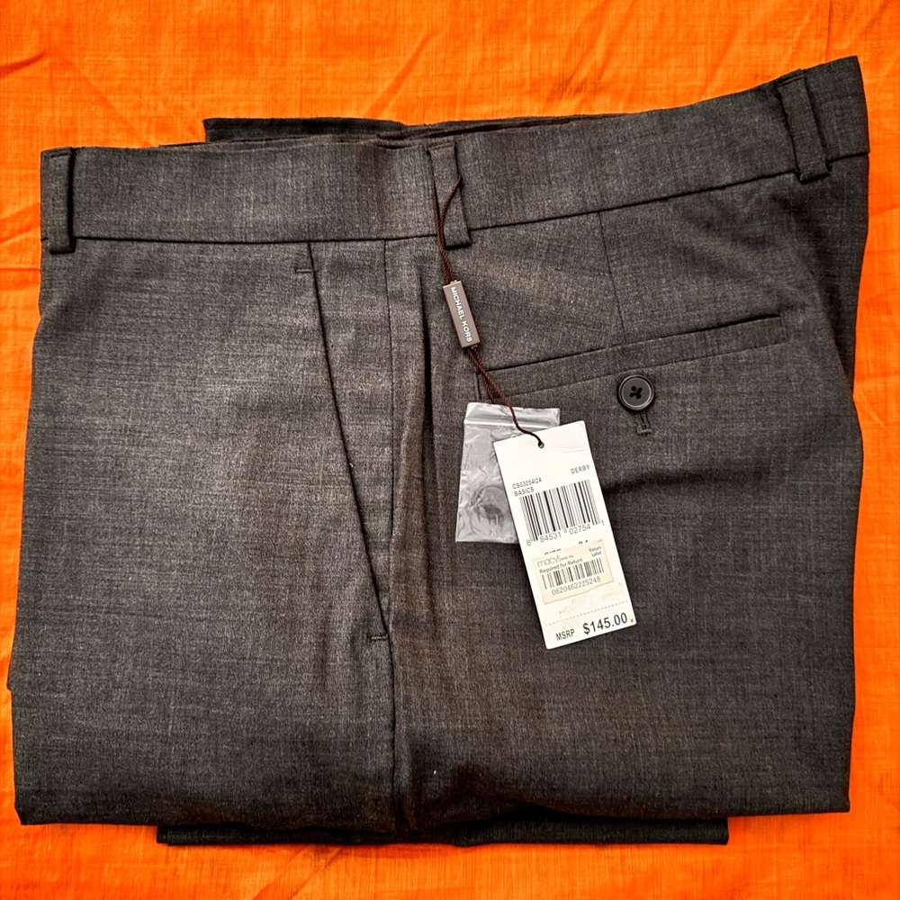 Brand new, Michael Kors, charcoal-gray dress pants.